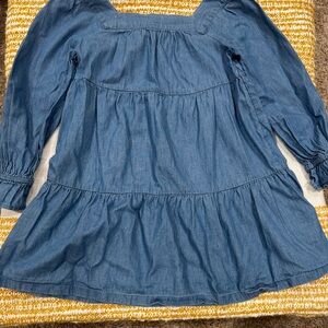 GAP Kids Girls Bundle 2 Dresses Denim and Red Size Small‎
